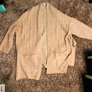 TopShop long knit cardigan with pockets